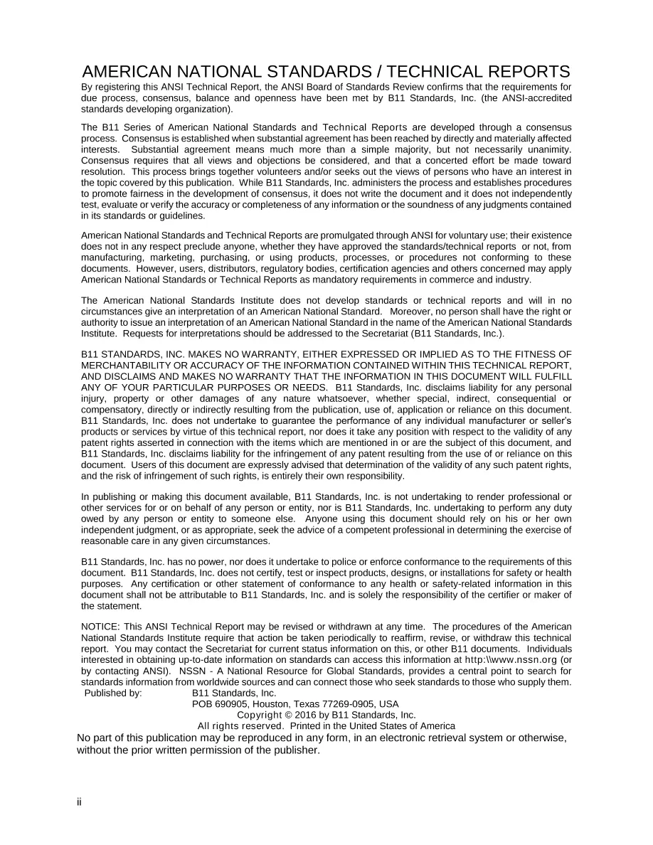 B11 B11.TR1-2016 B11 B11.TR1-2016 pdf