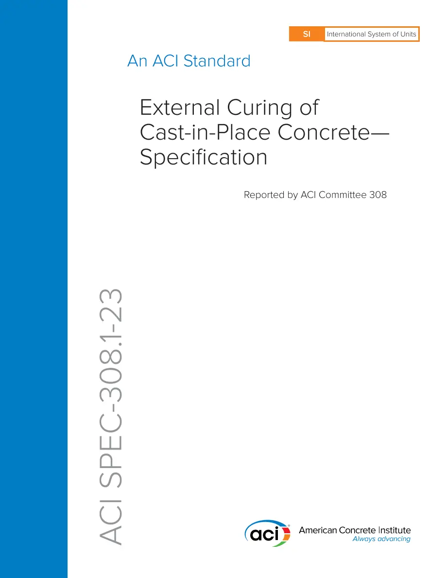 ACI SPEC-308.1-23 (SI Units) ACI SPEC-308.1-23 (SI Units) pdf