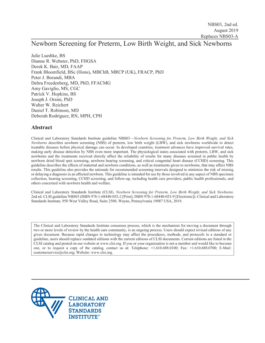 CLSI NBS03 pdf