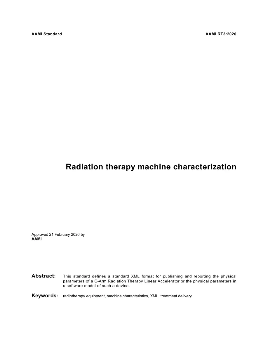 AAMI RT3: 2020 pdf