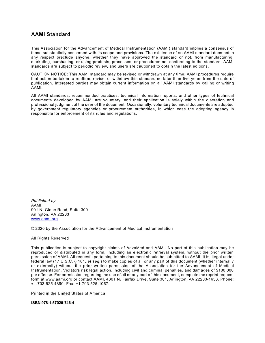 AAMI RT3: 2020 pdf