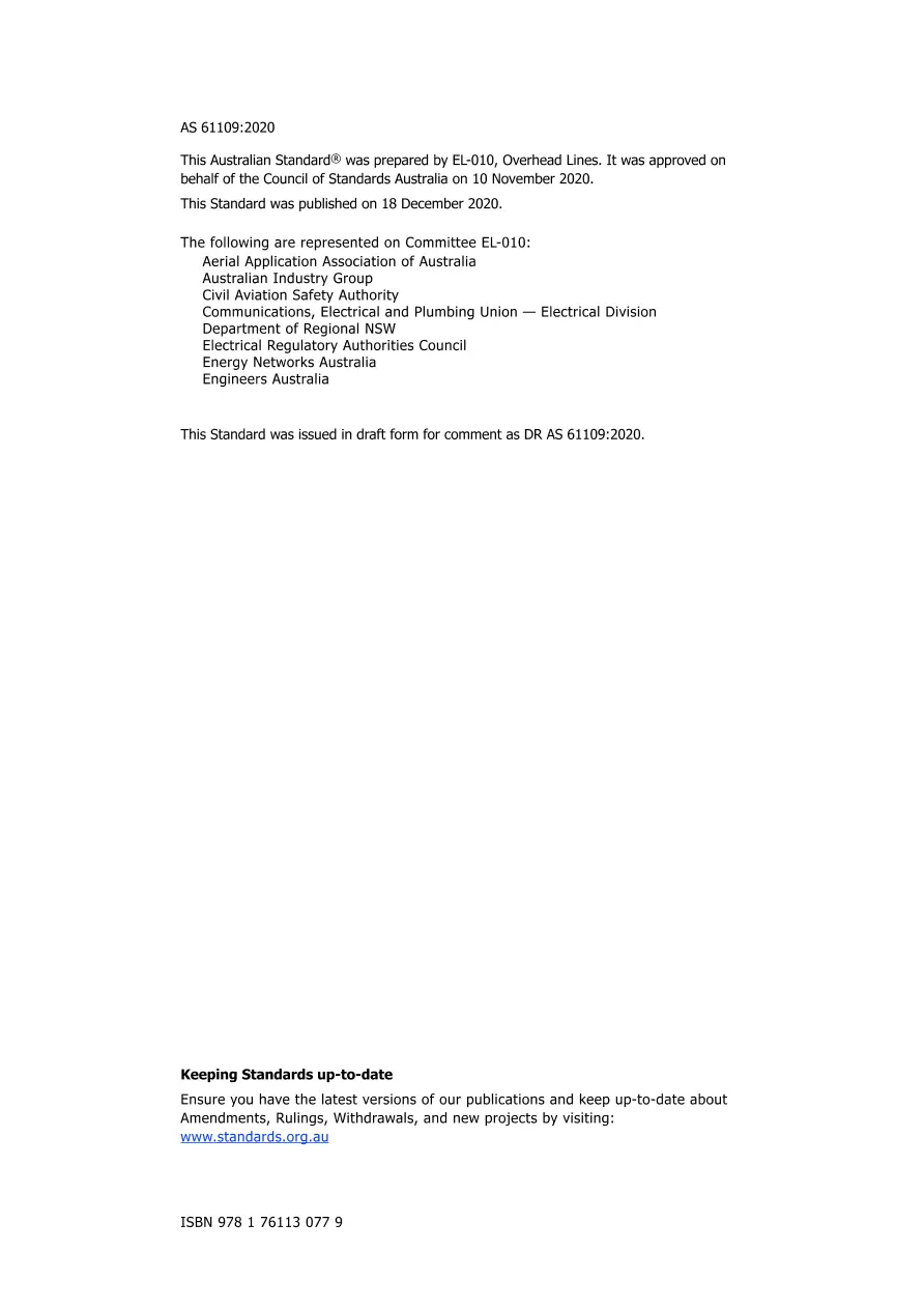AS 61109:2020 AS 61109:2020 pdf