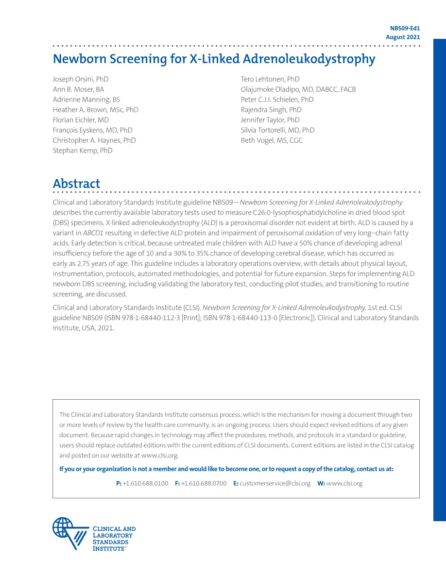 CLSI NBS09 CLSI NBS09 pdf