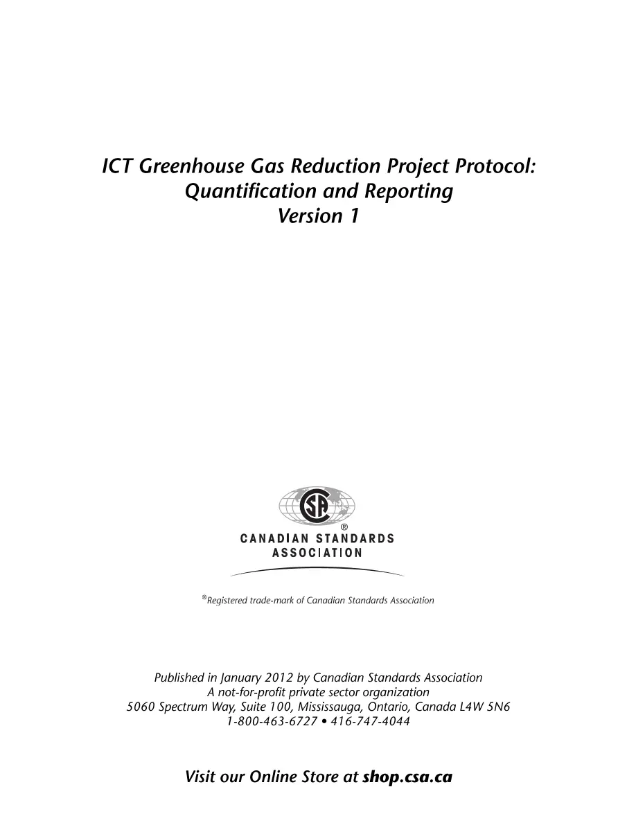 CSA ICT Protocol - Version 1 pdf