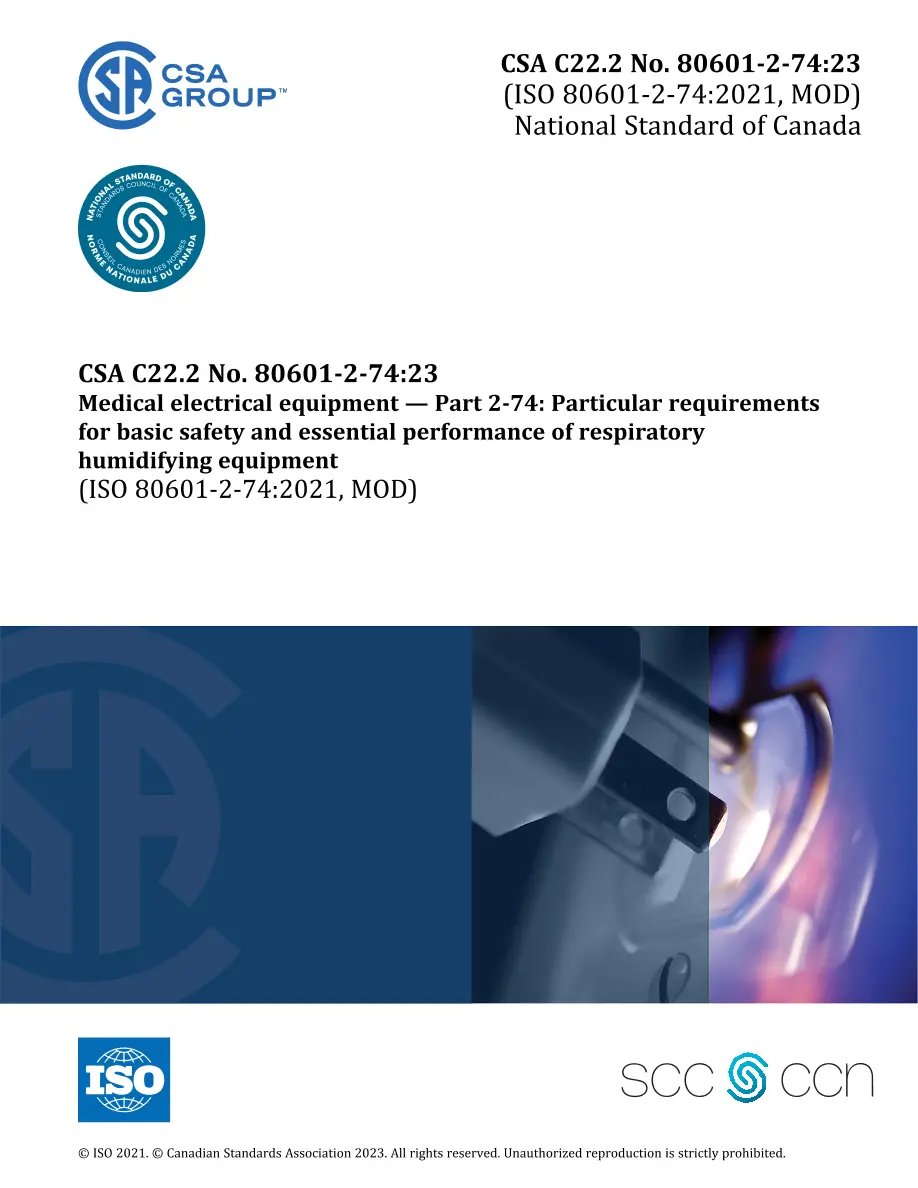 CSA C22.2 NO. 80601-2-74:23 CSA C22.2 NO. 80601-2-74:23 pdf