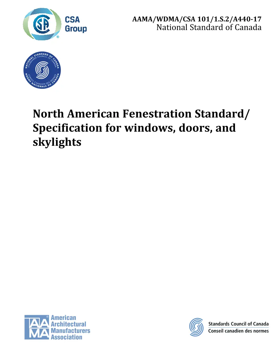 CSA A440-17 (R2022) pdf