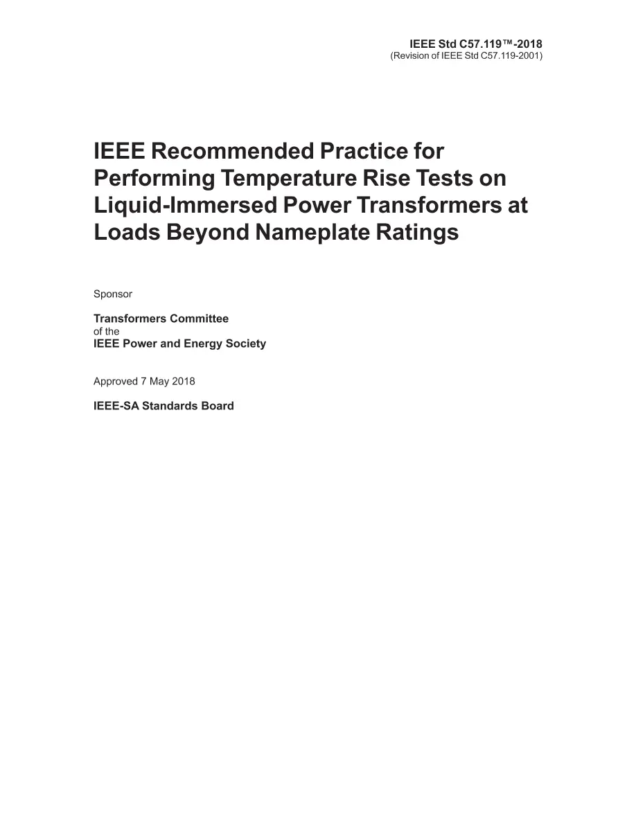 IEEE C57.119-2018 IEEE C57.119-2018 pdf