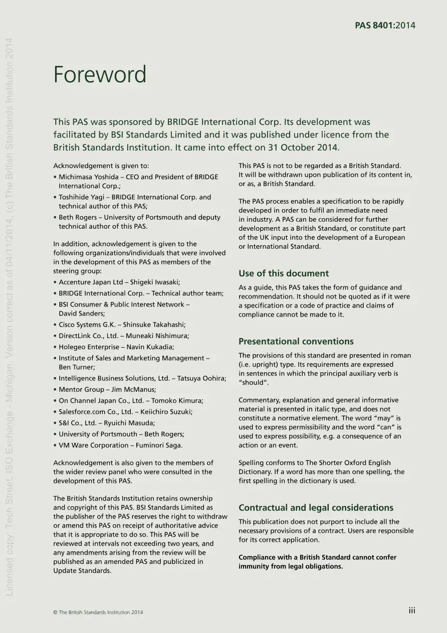 BS PAS 8401:2014 pdf