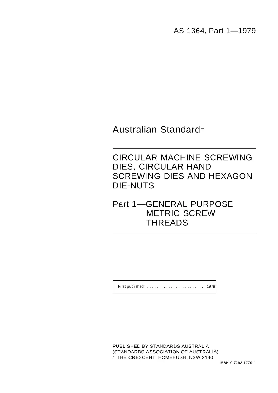AS 1364.1-1979 AS 1364.1-1979 pdf