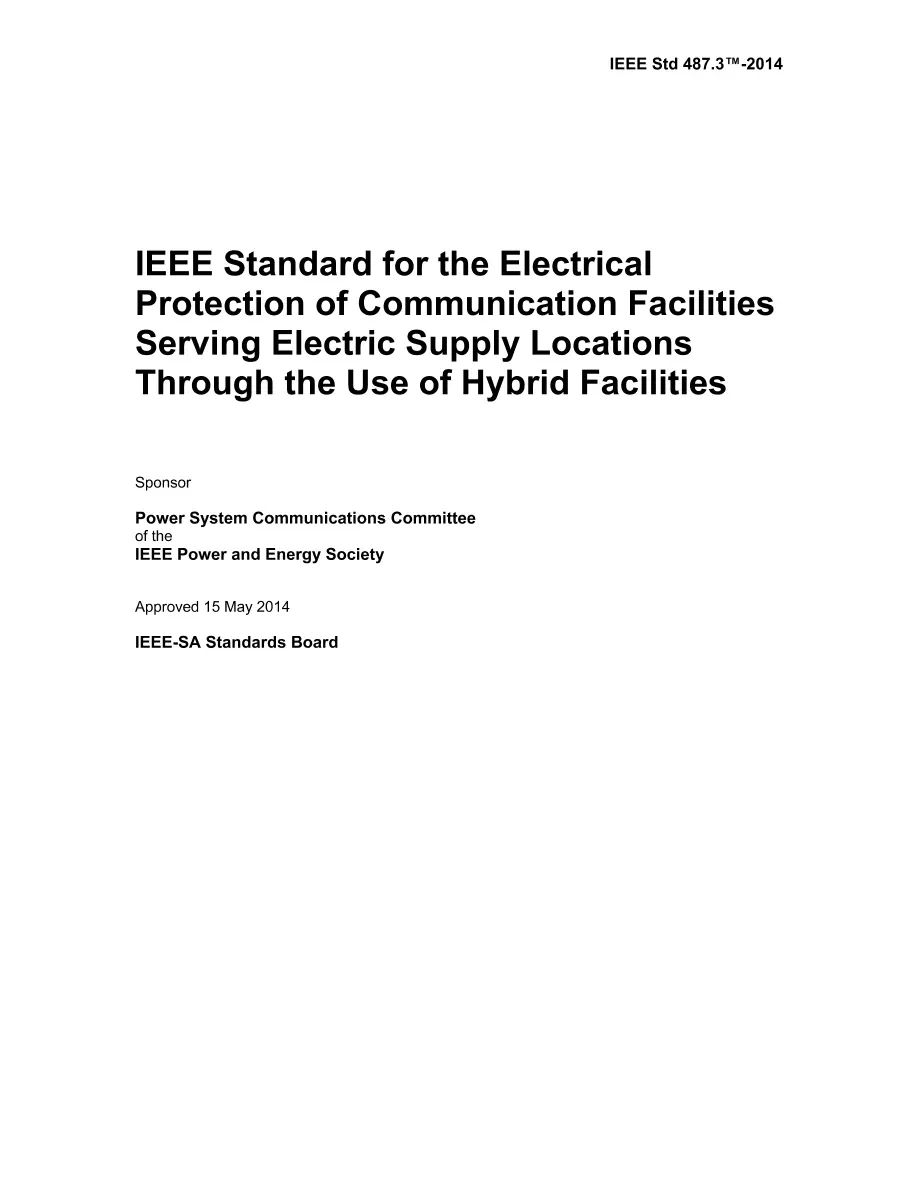 IEEE 487.3-2014 IEEE 487.3-2014 pdf