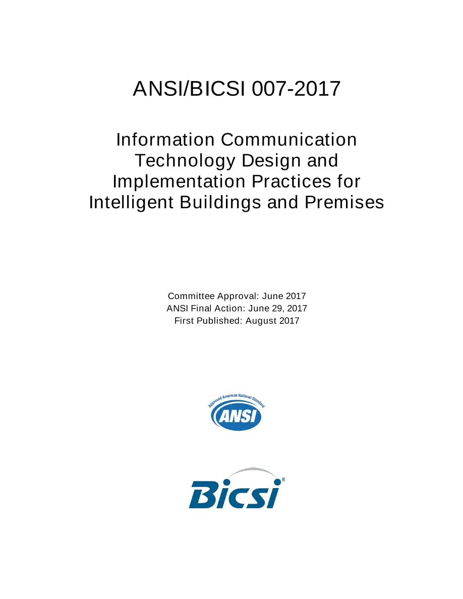 BICSI 007-2017 BICSI 007-2017 pdf