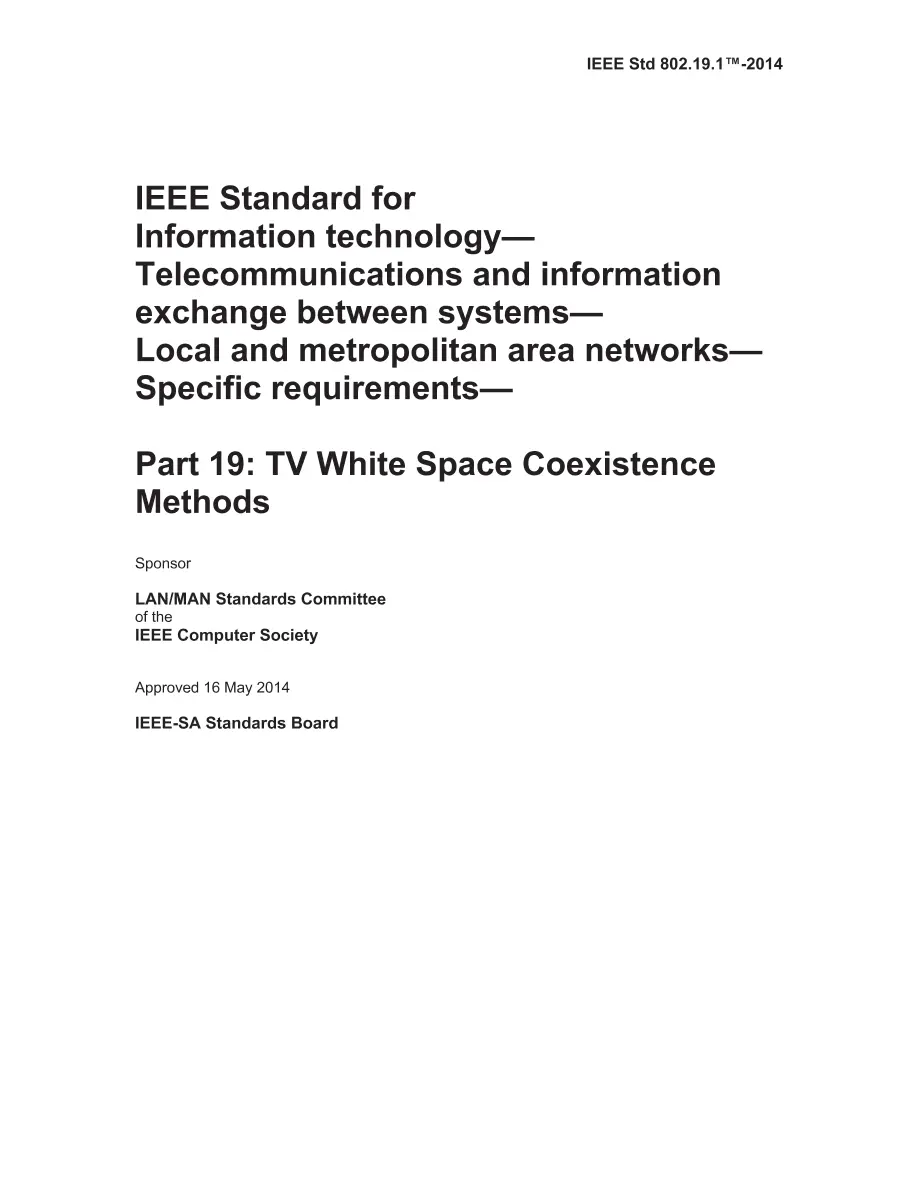 IEEE 802.19.1-2014 IEEE 802.19.1-2014 pdf
