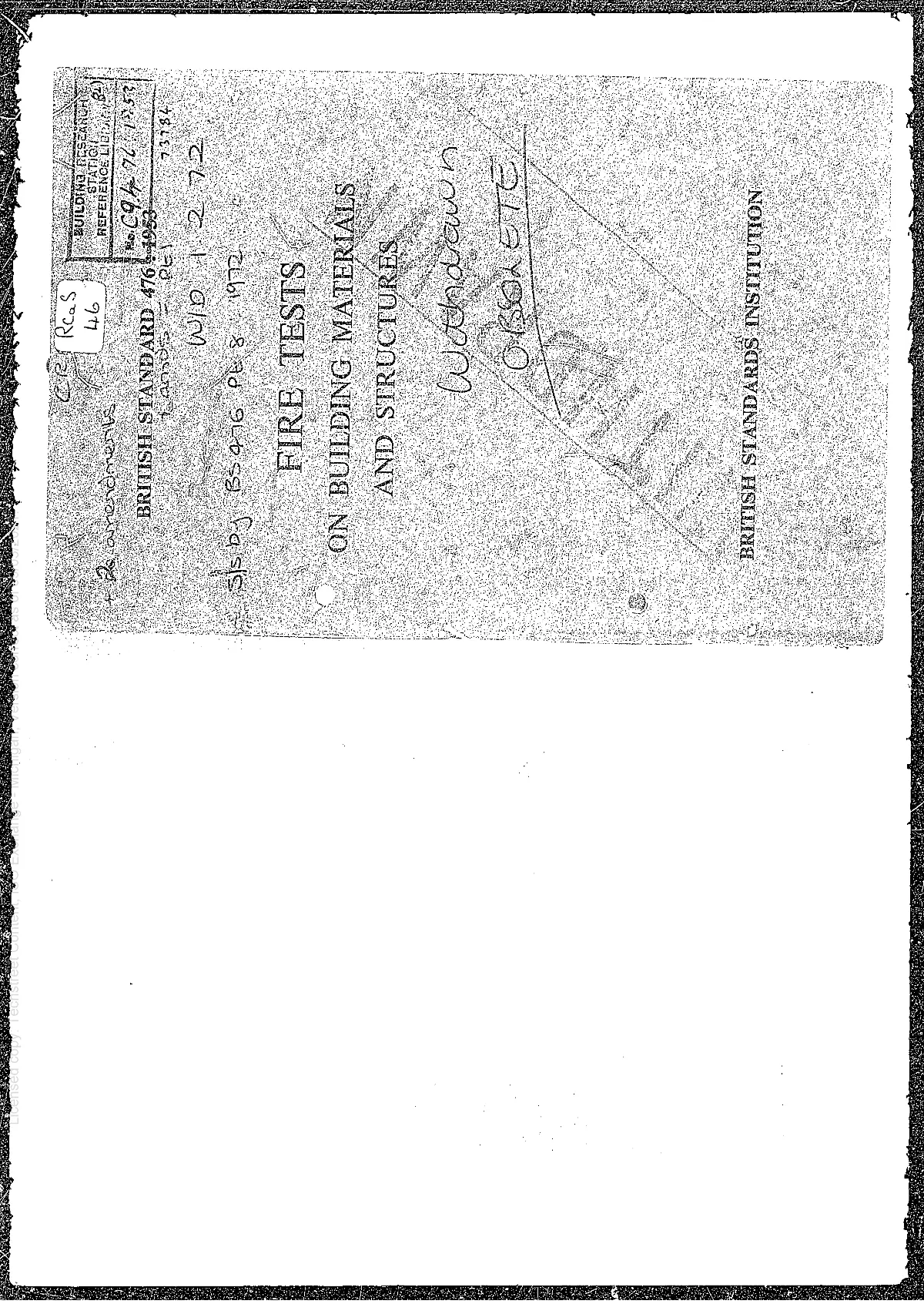 BS 476:1953 BS 476:1953 pdf