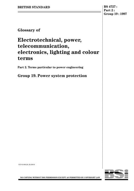 BS 4727-2:GROUP 19:1997 pdf