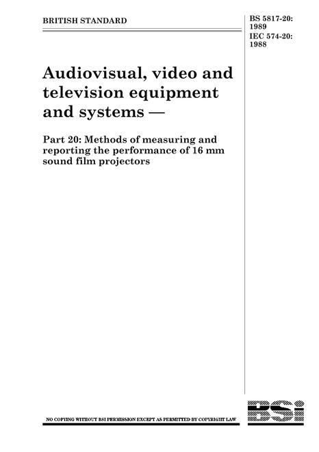 BS 5817-20:1989 pdf