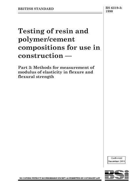 BS 6319-3:1990 BS 6319-3:1990 pdf