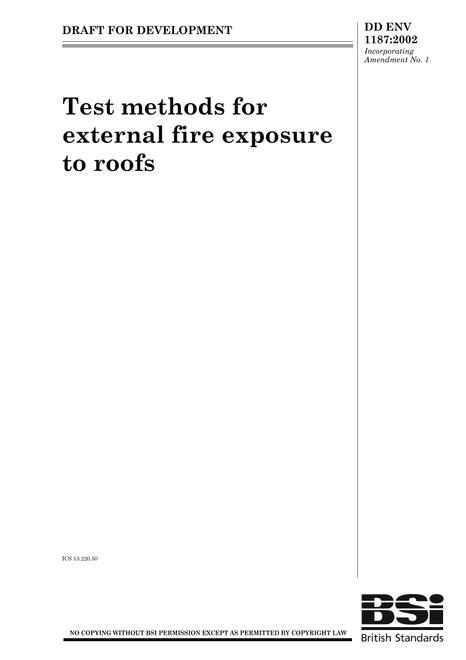 BS DD ENV 1187:2002 pdf