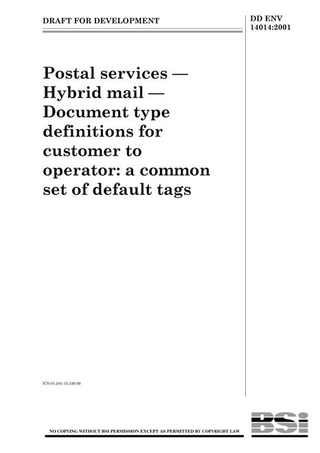 BS DD ENV 14014:2001 pdf