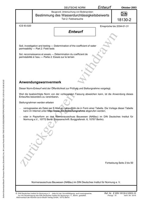 DIN 18130-2 - DRAFT pdf