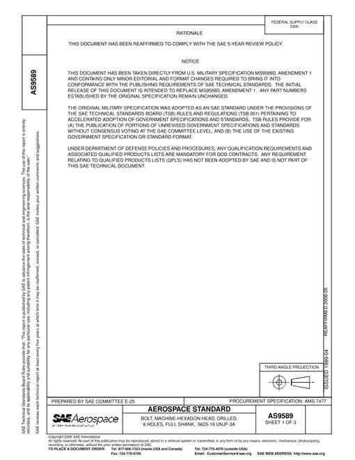 SAE AS9589 pdf