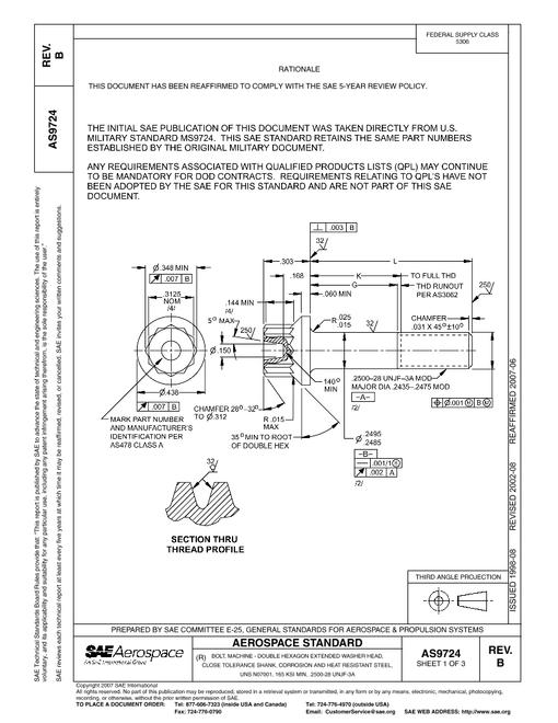 SAE AS9724B pdf