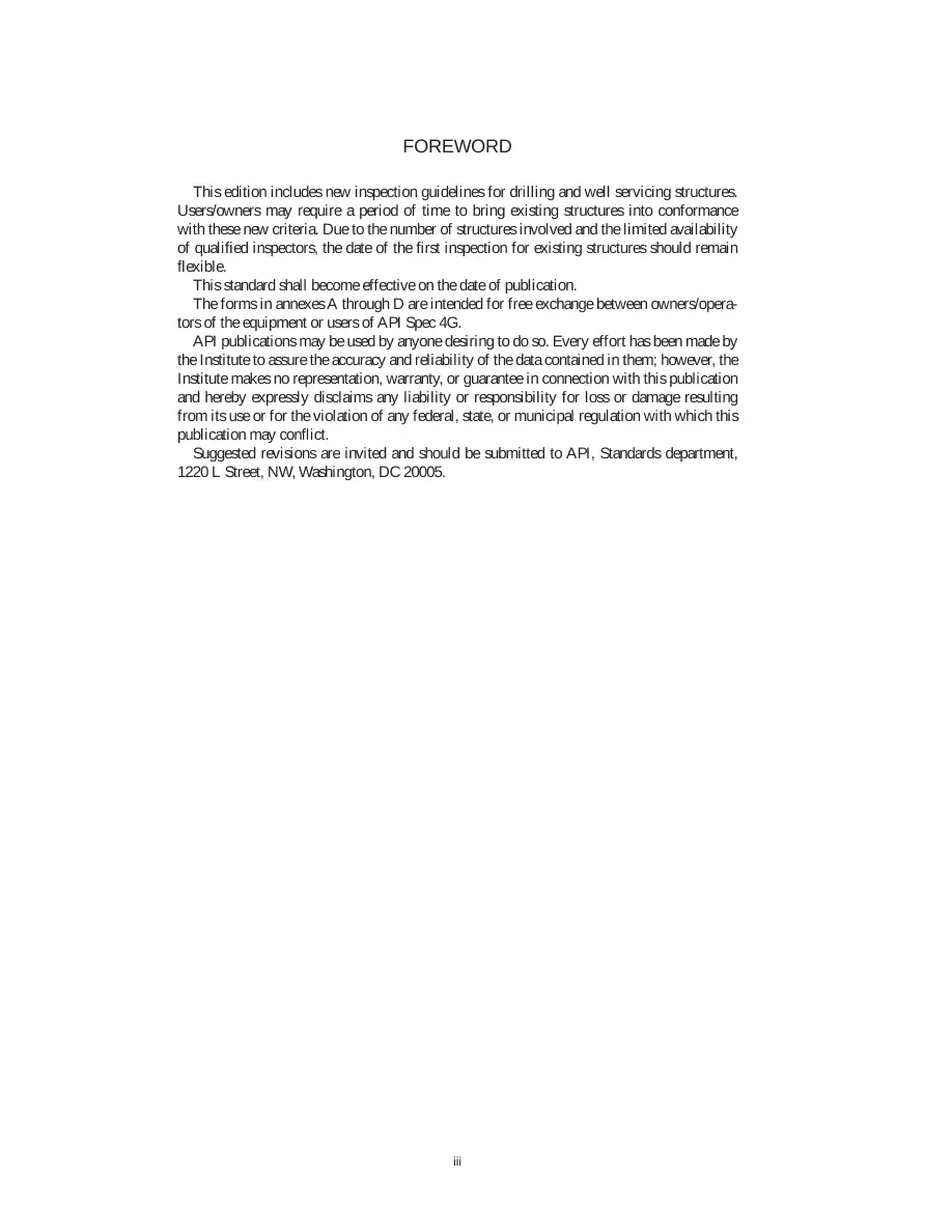 API RP 4G API RP 4G pdf