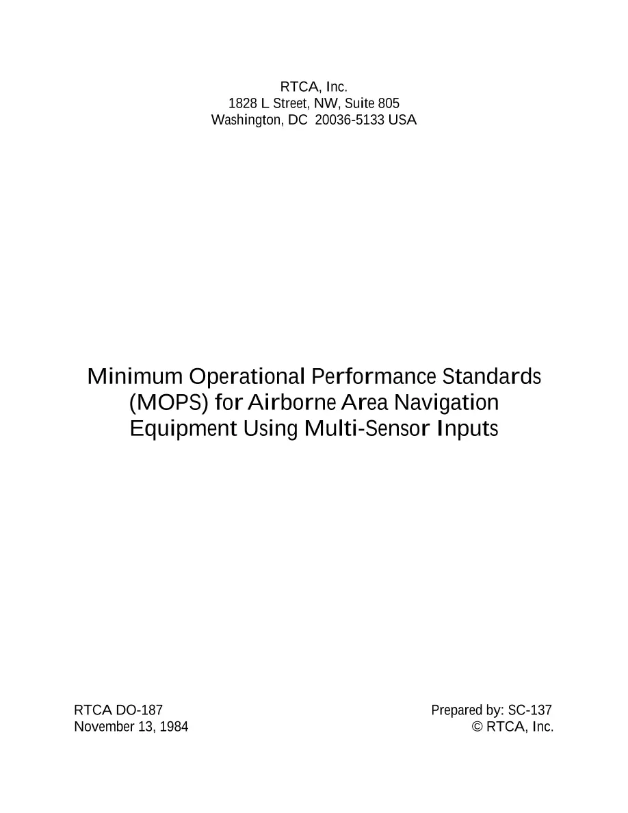 RTCA DO-187 pdf