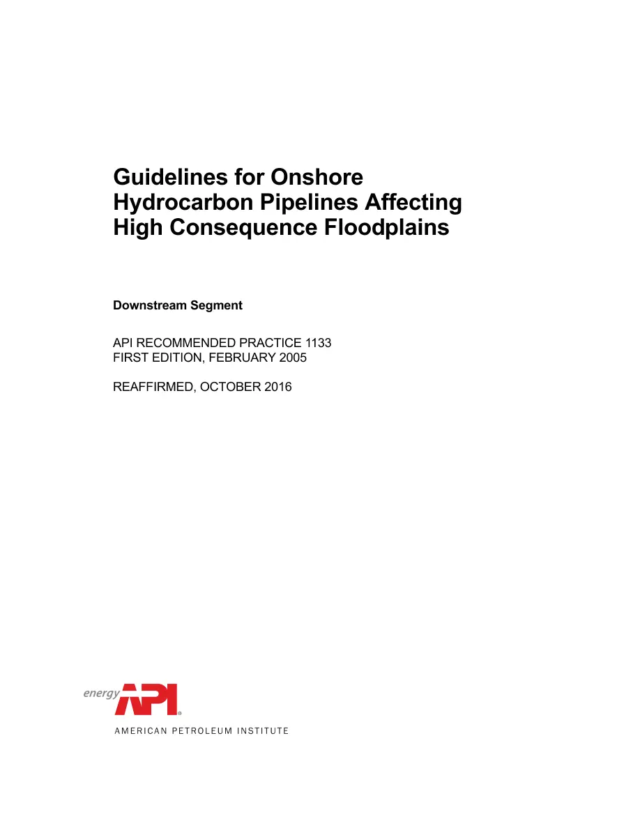 API RP 1133 (R2016) API RP 1133 (R2016) pdf