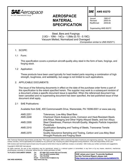 SAE AMS6527D SAE AMS6527D pdf