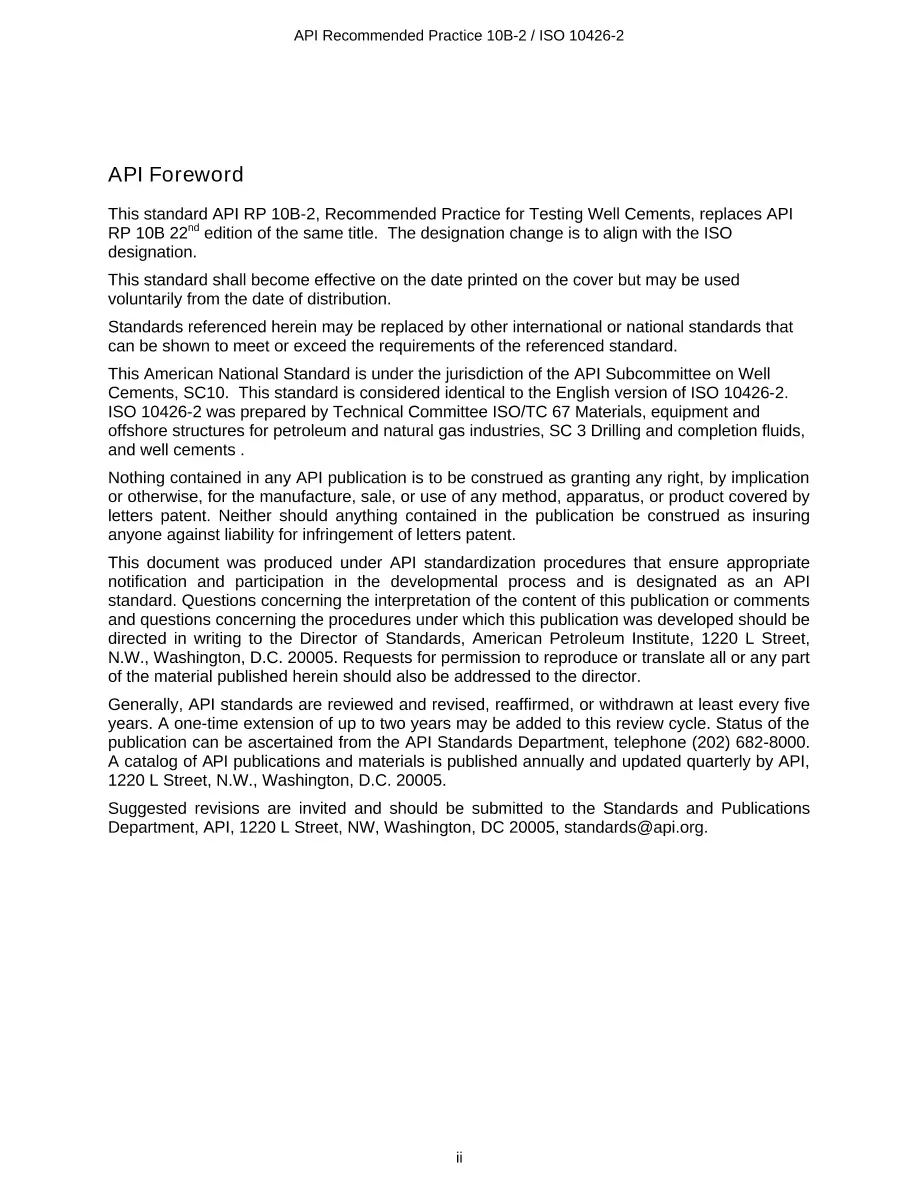 API RP 10B-2 (R2010) API RP 10B-2 (R2010) pdf