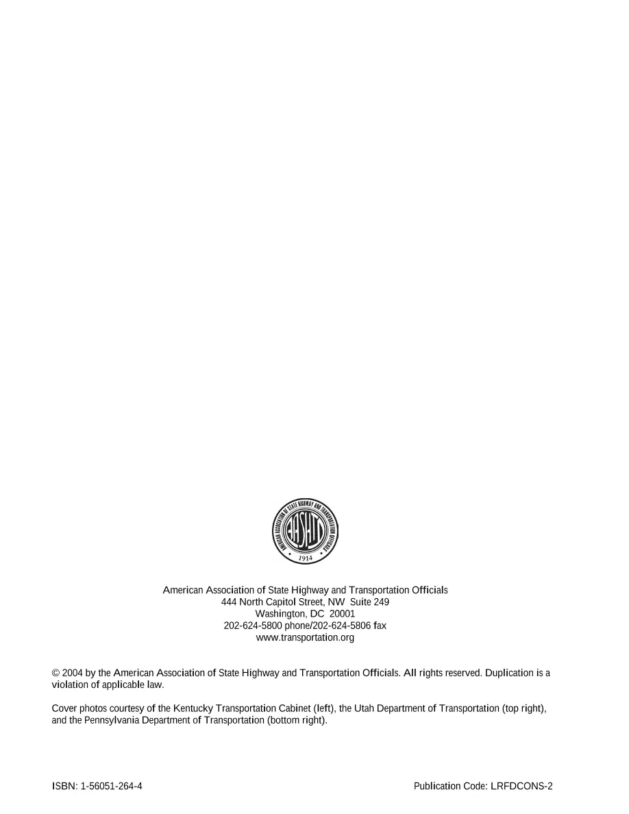 AASHTO LRFDCONS-2-M AASHTO LRFDCONS-2-M pdf