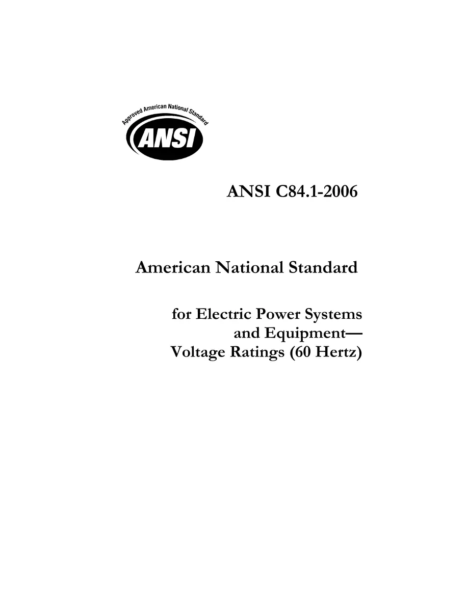 ANSI C84.1-2006 ANSI C84.1-2006 pdf