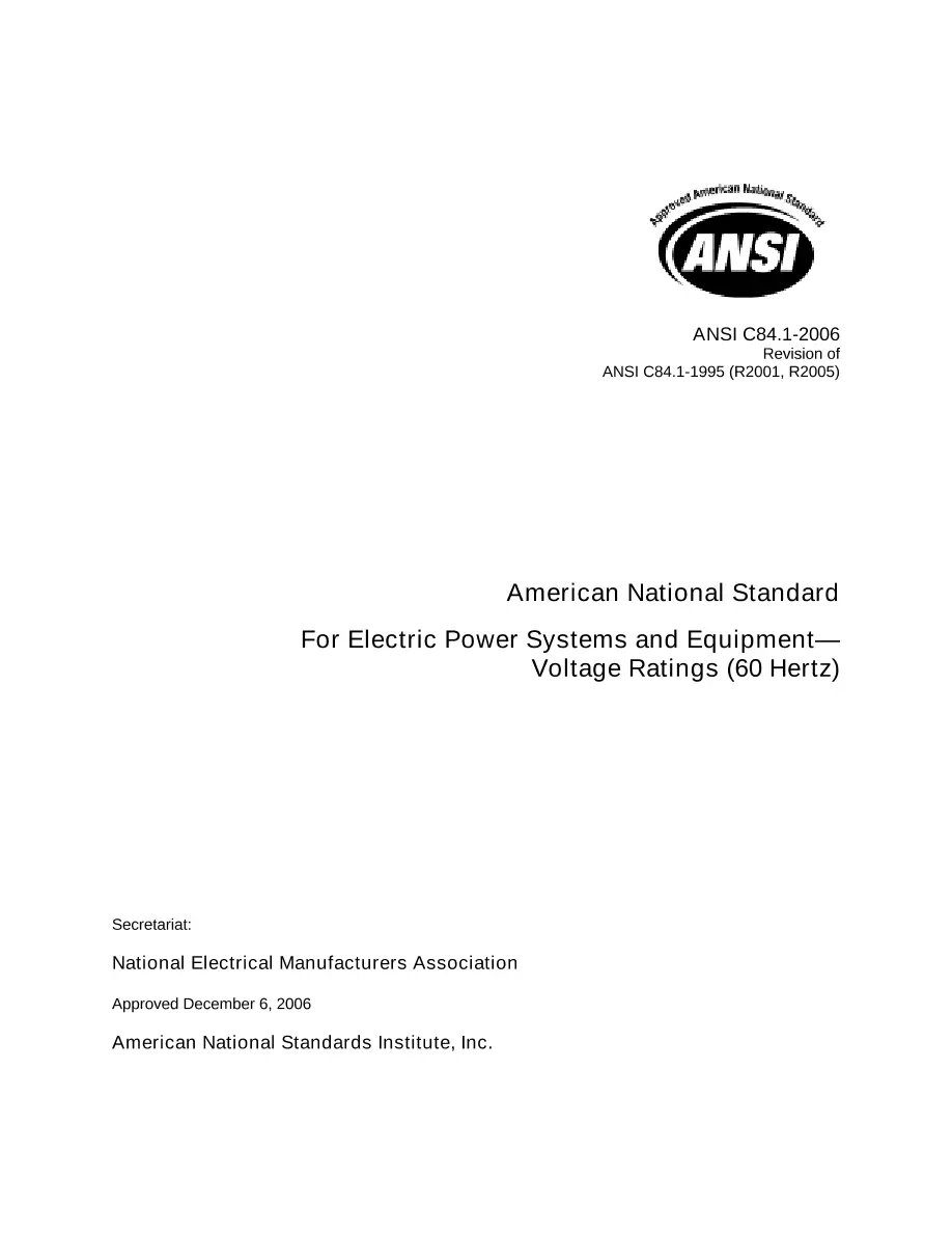 ANSI C84.1-2006 ANSI C84.1-2006 pdf