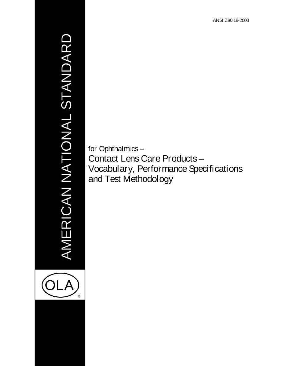 ANSI Z80.18-2003 pdf