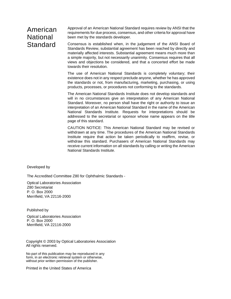 ANSI Z80.18-2003 pdf