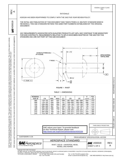 SAE AS9319A pdf