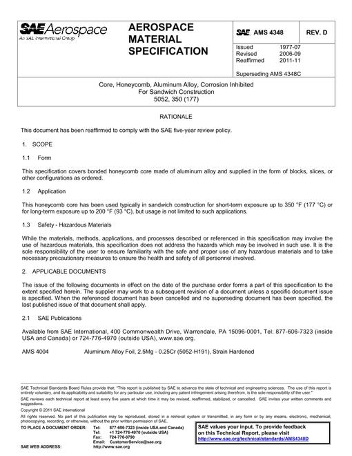 SAE AMS4348D pdf