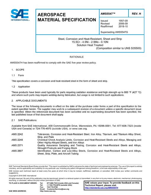 SAE AMS5547H pdf