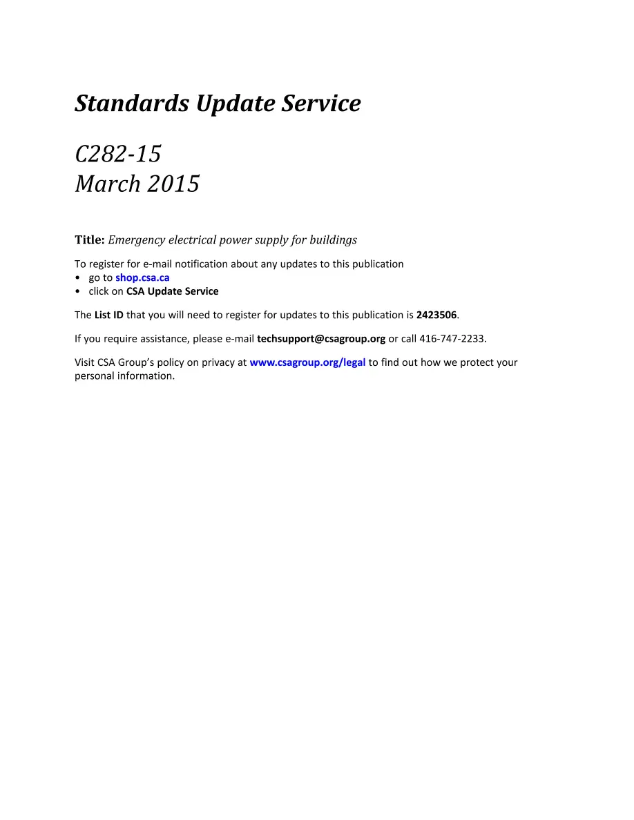 CSA C282-15 pdf