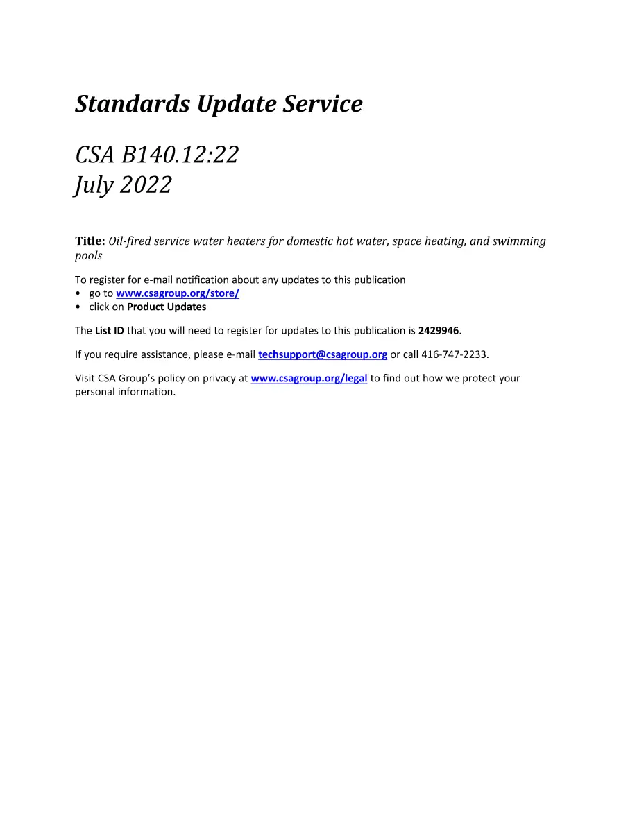 CSA B140.12:22 CSA B140.12:22 pdf