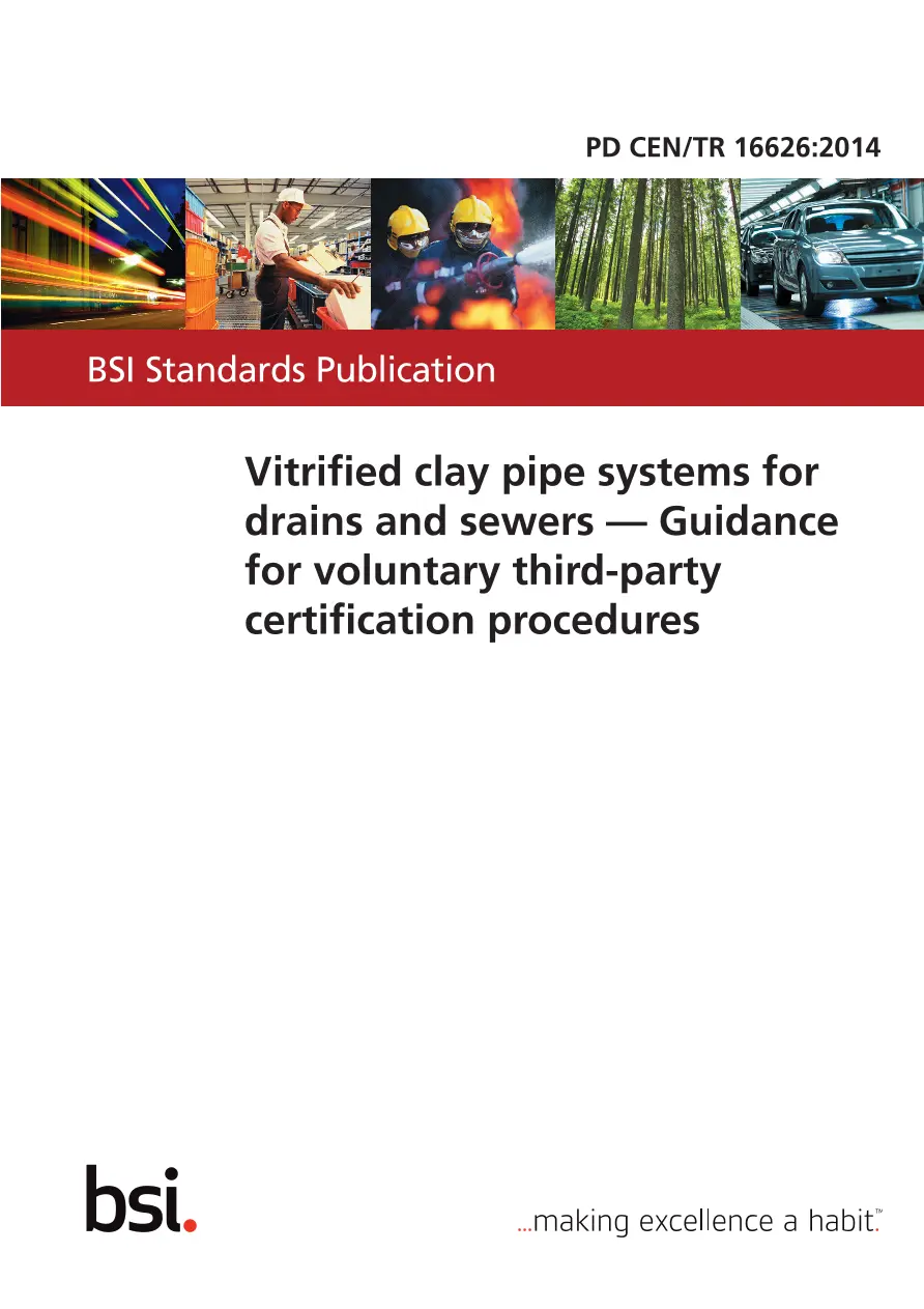 BS PD CEN/TR 16626:2014 BS PD CEN/TR 16626:2014 pdf