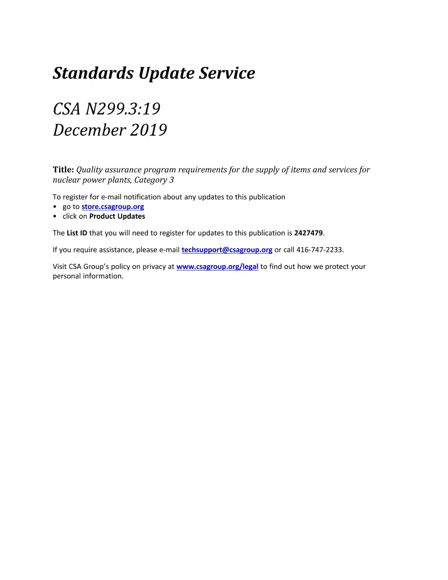 CSA N299.3:19 pdf