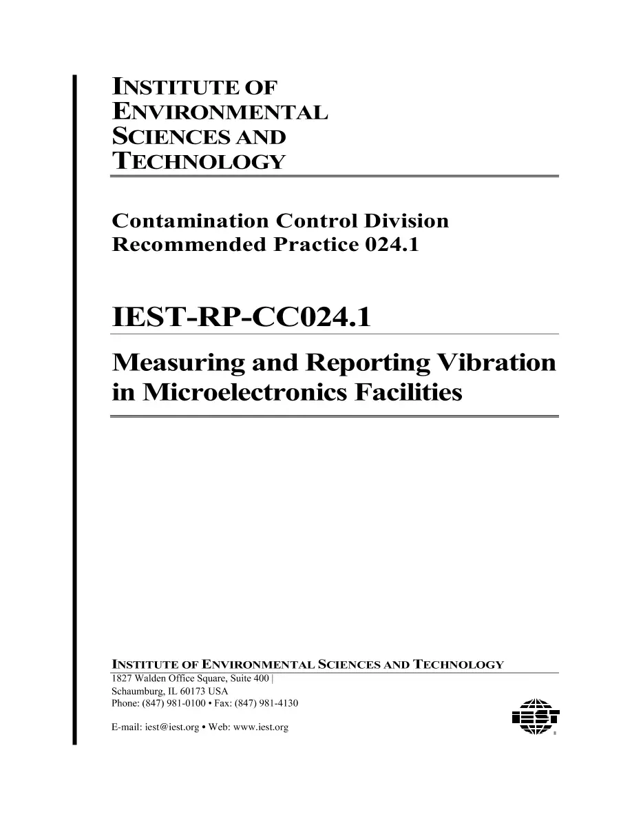 IEST RP-CC024.1 pdf