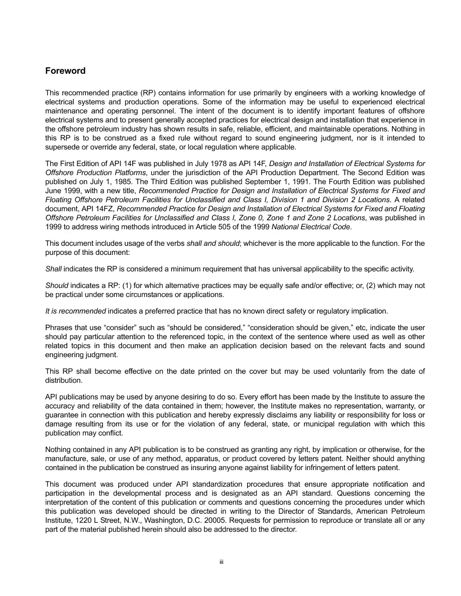 API RP 14F (R2013) API RP 14F (R2013) pdf