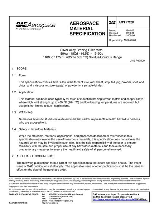 SAE AMS4770K SAE AMS4770K pdf