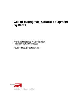 API RP 16ST (R2014) API RP 16ST (R2014) pdf