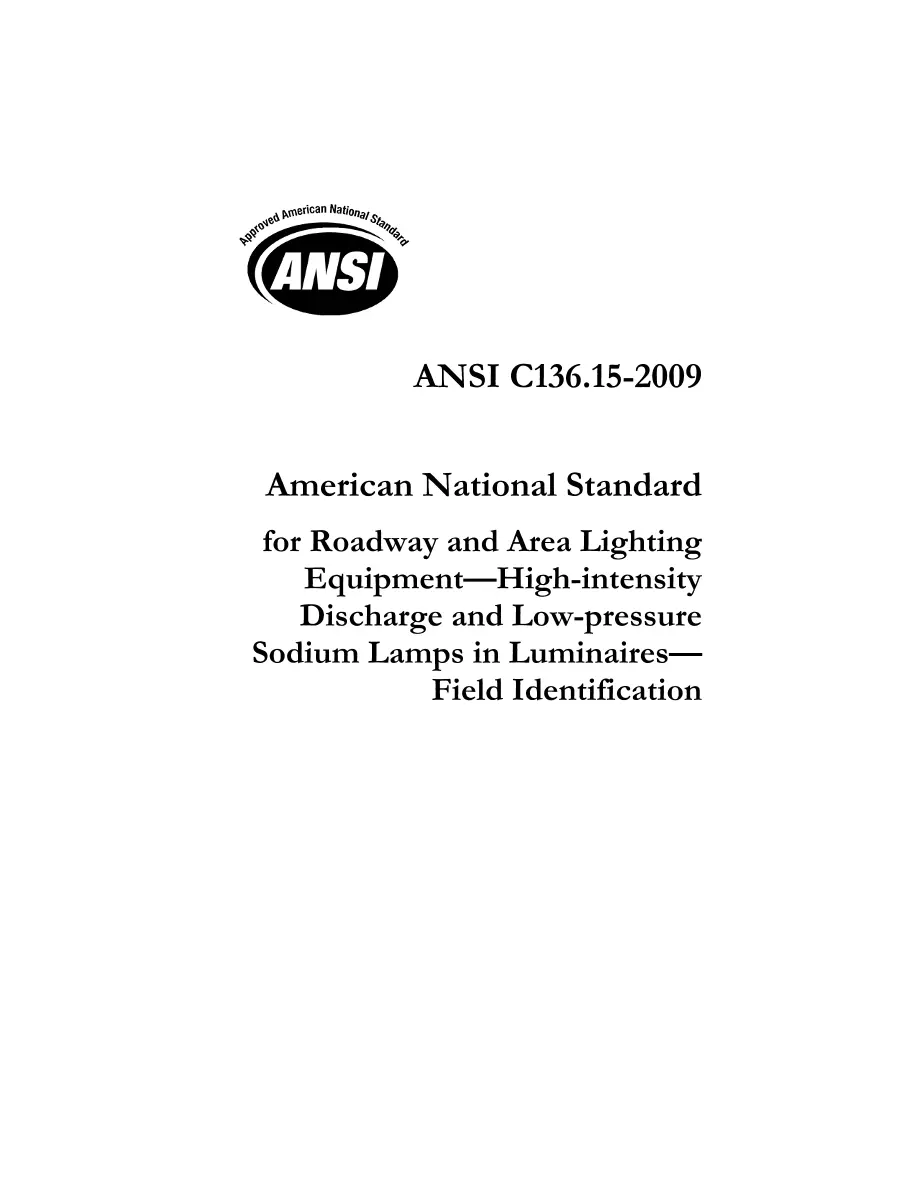 ANSI C136.15-2009 pdf