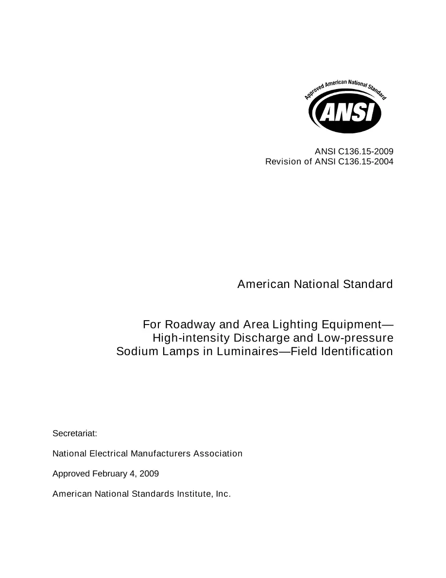 ANSI C136.15-2009 pdf