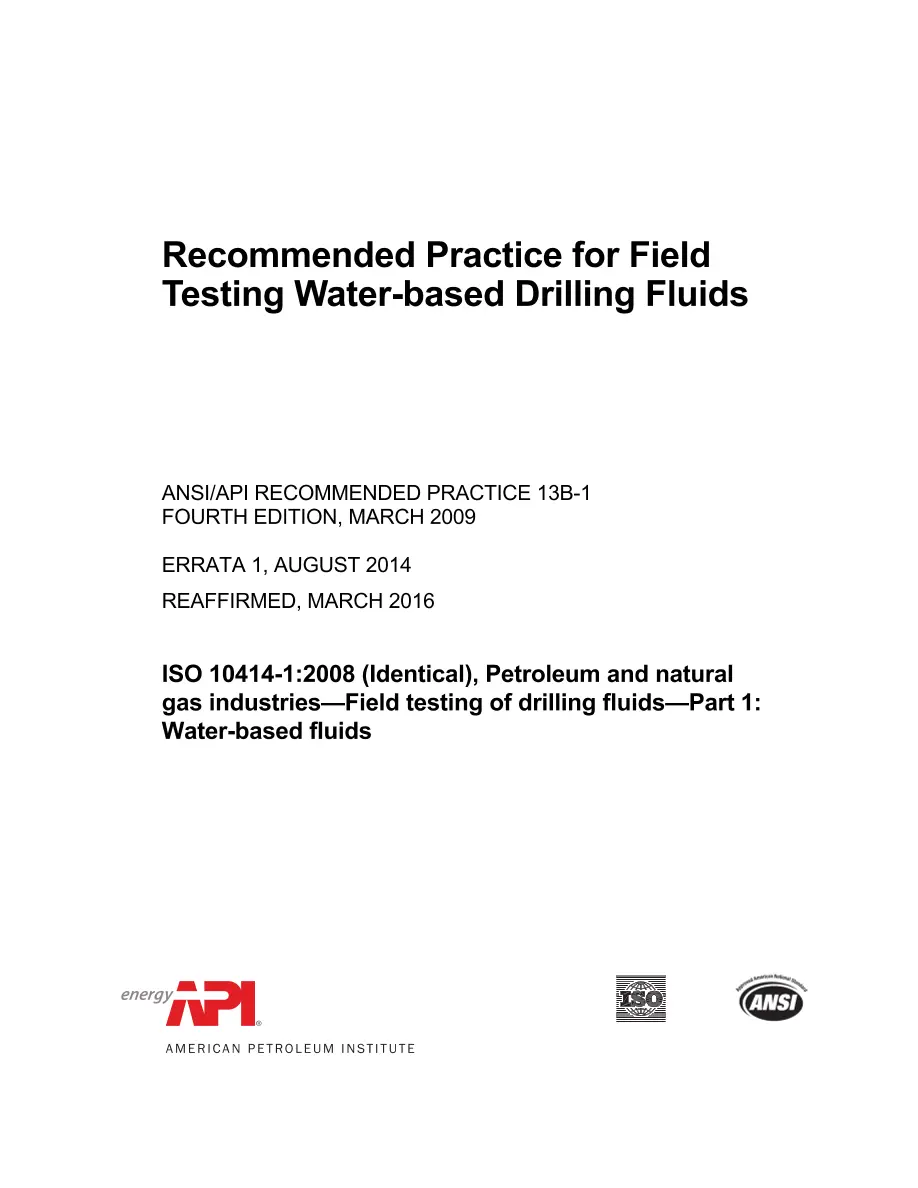API RP 13B-1 (R2016) API RP 13B-1 (R2016) pdf