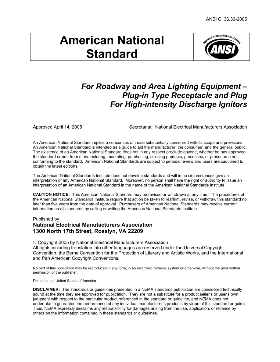 ANSI C136.33-2005 ANSI C136.33-2005 pdf